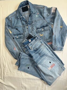 Levi’s Made In Japan (MIJ) Matching Denim Set Type II Trucker Jacket & Jeans